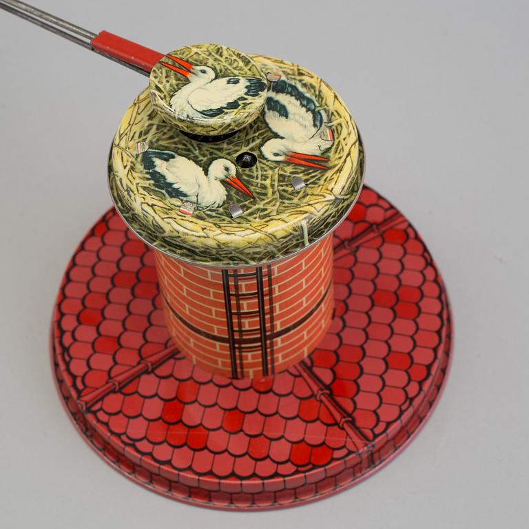 a German tin toy from the middle of the 20th century.