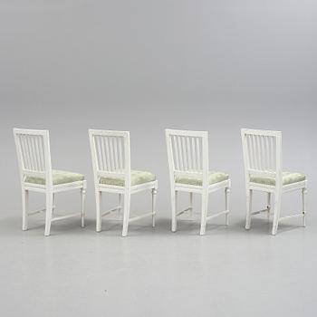 SALONGSGRUPP, 5 delar, gustaviansk stil, 1900-talets första hälft.