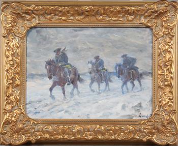 ALEXANDER LANGLET, olja på duk, signerad.