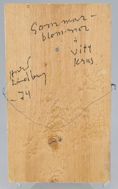 HARALD LINDBERG, olja på pannå, sign o dat 1974.