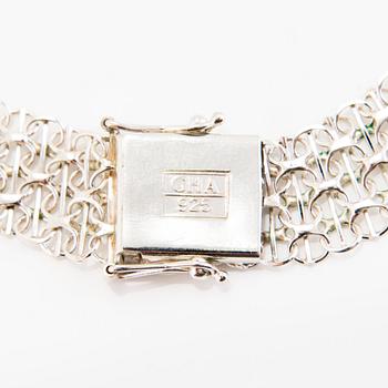 HALSBAND och ARMBAND, sterlingsilver, Kultajousi Oy, Helsingfors.