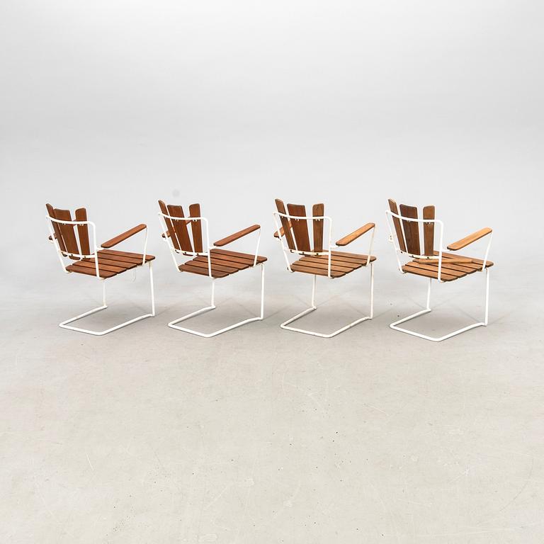 Garden Chairs, 4 pcs, Mid-20th Century.