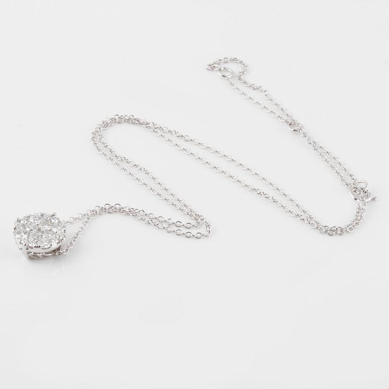 HÄNGE, med briljantslipade diamanter ca 1.00 ct.