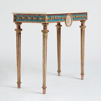 Konsolbord, Stockholmsarbete 1700-talets slut, Sengustavianskt.