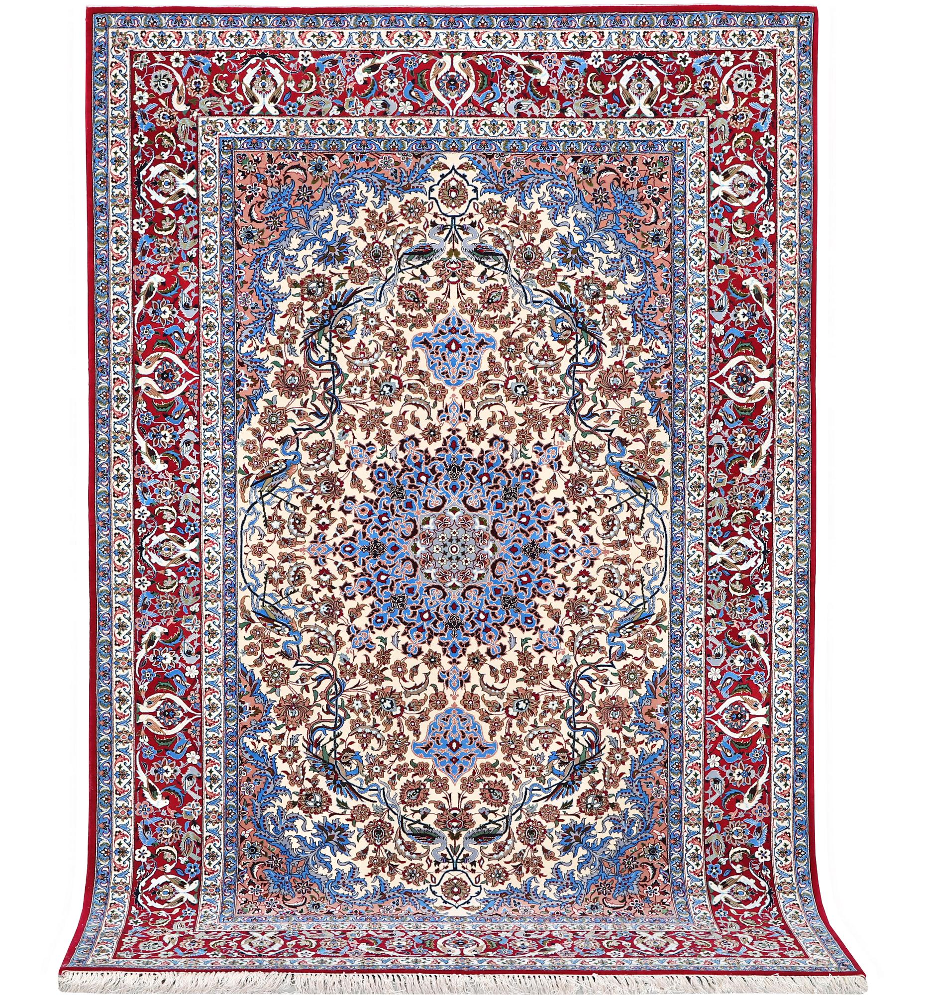 An Isfahan rug, a. 243 x 158 cm.