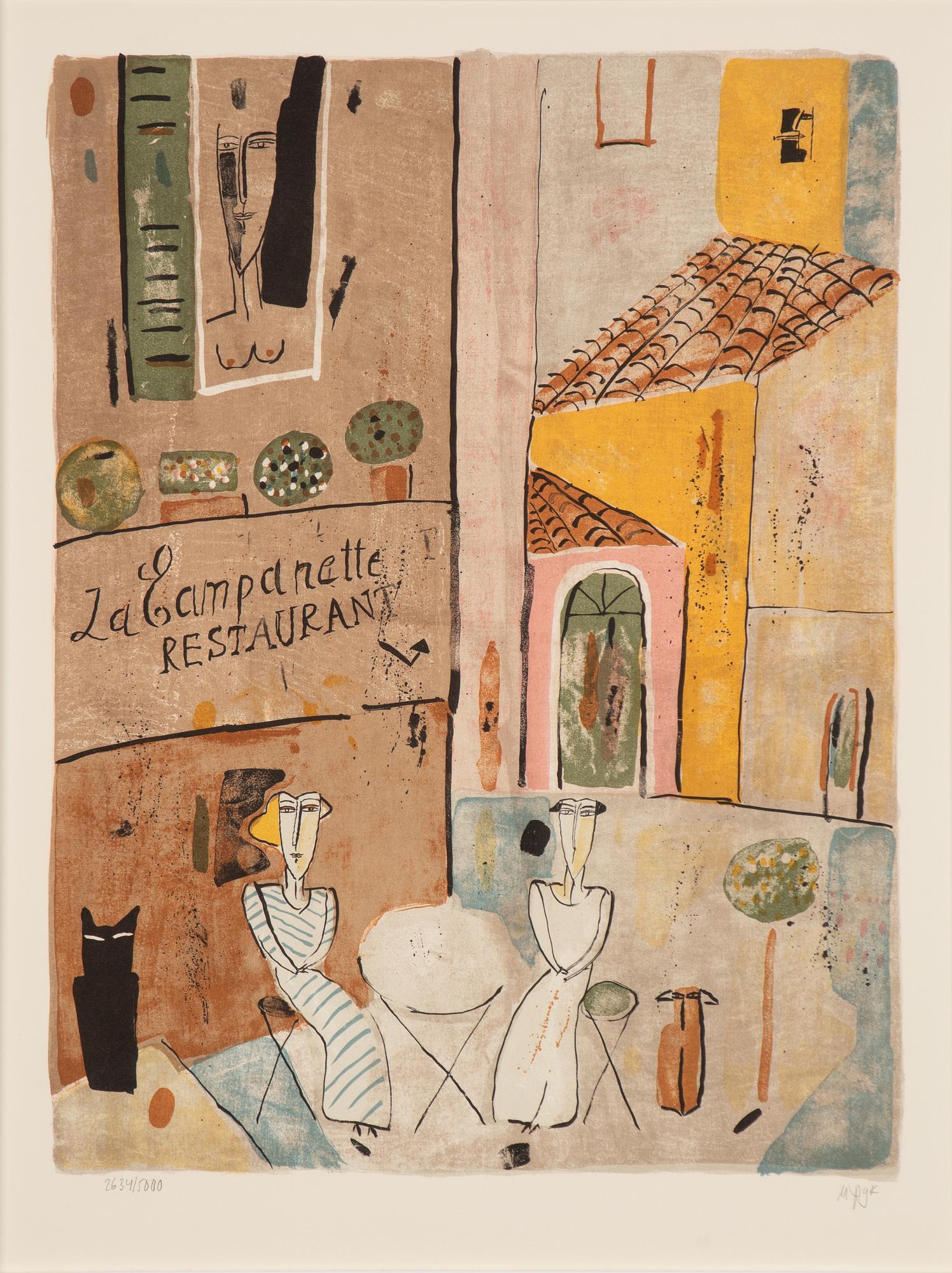 Madeleine Pyk, "Restaurant La Campanette".