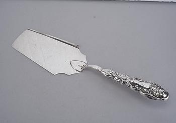 FISKSPADE, silver, J.K. Torsk, Stockholm 1851. Vikt 116 g.