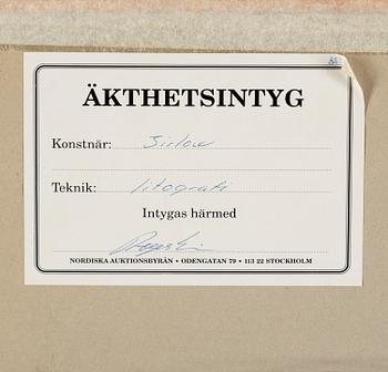 LENNART JIRLOW, lithograph in colors, 1975, signed.