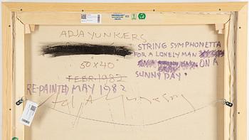 ADJA YUNKERS, mixed media on canvas, signed and dated February and May 1982 on verso.