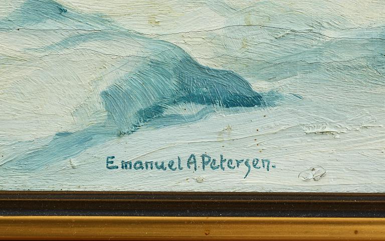 EMANUEL AAGE PETERSEN, olja på duk, sign.