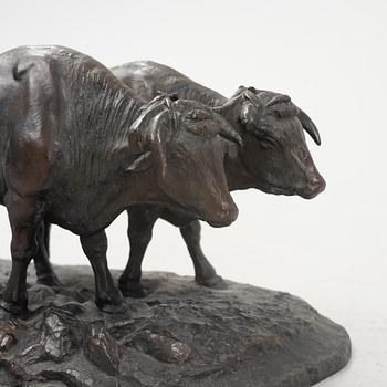 André Abbal, sculpture, bronze, signed.