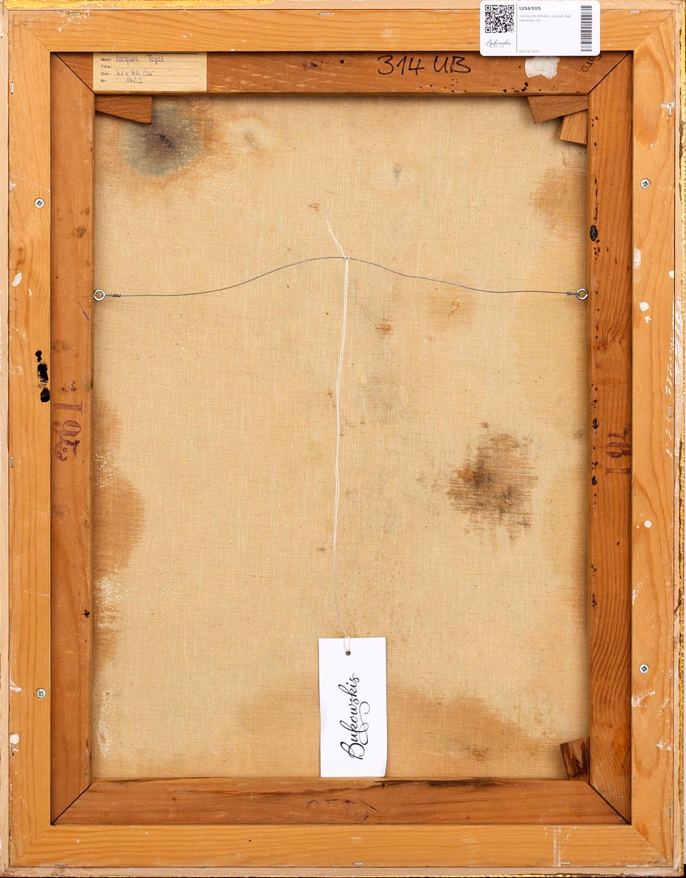 JACQUES PAJAK, a signed oil on canvas.