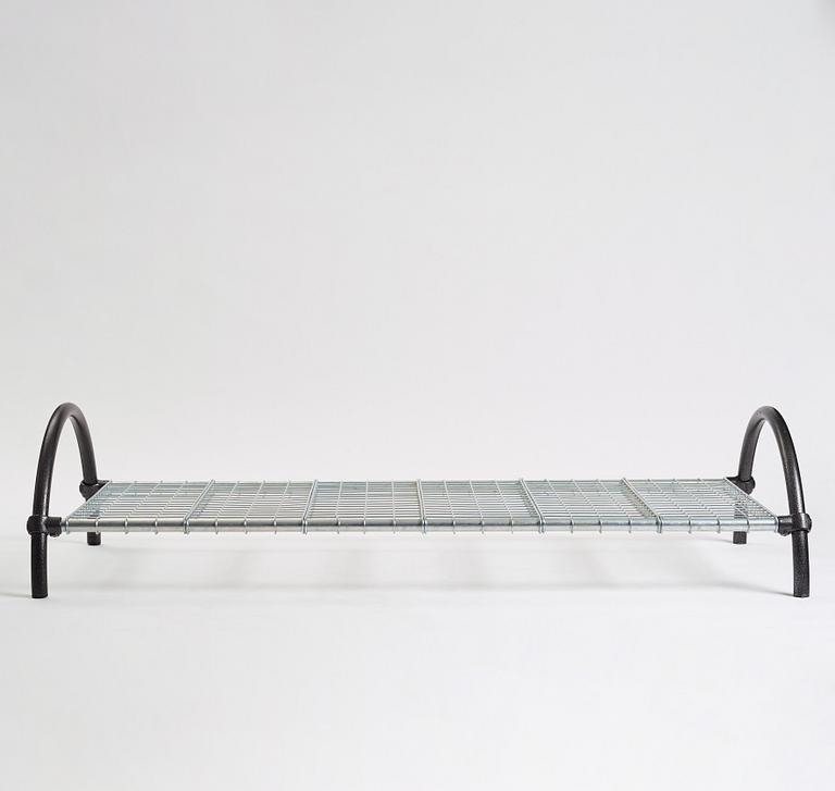 Ron Arad, a "Round Rail" daybed, One Off Ltd. UK, post 1981.