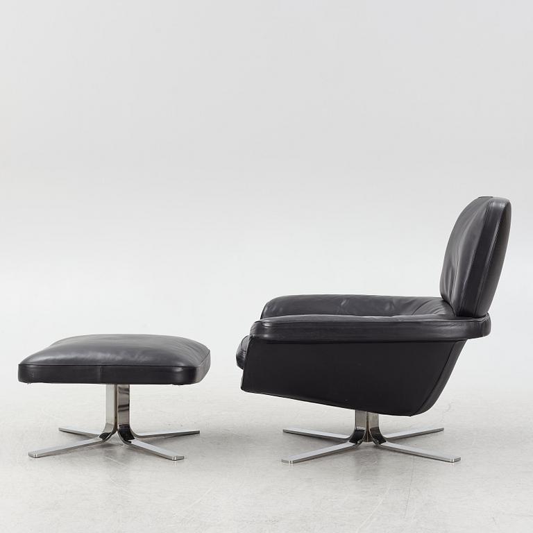 Rodolfo Dordoni, a 'Blake Soft' armchair with ottoman, Minotti, Italy.