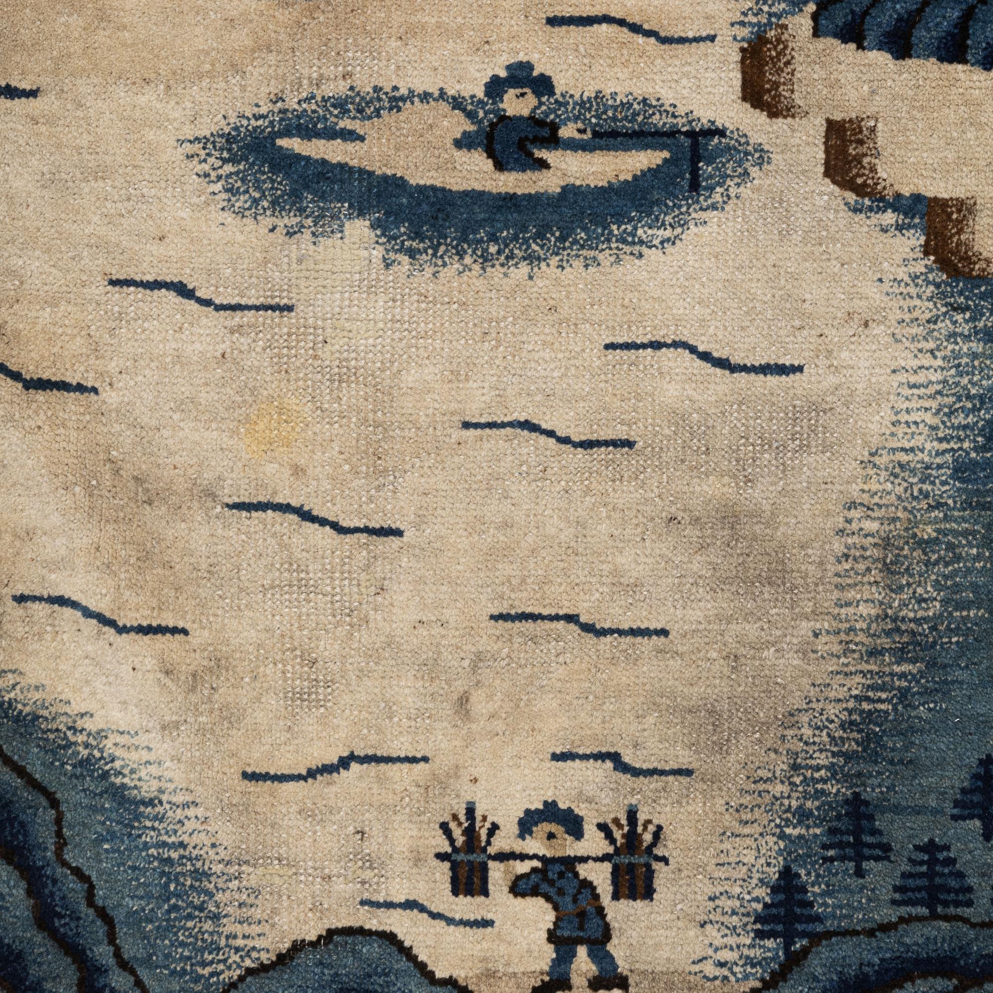 Matta, antik Baotou, norra Kina, ca 169 x 88 cm.