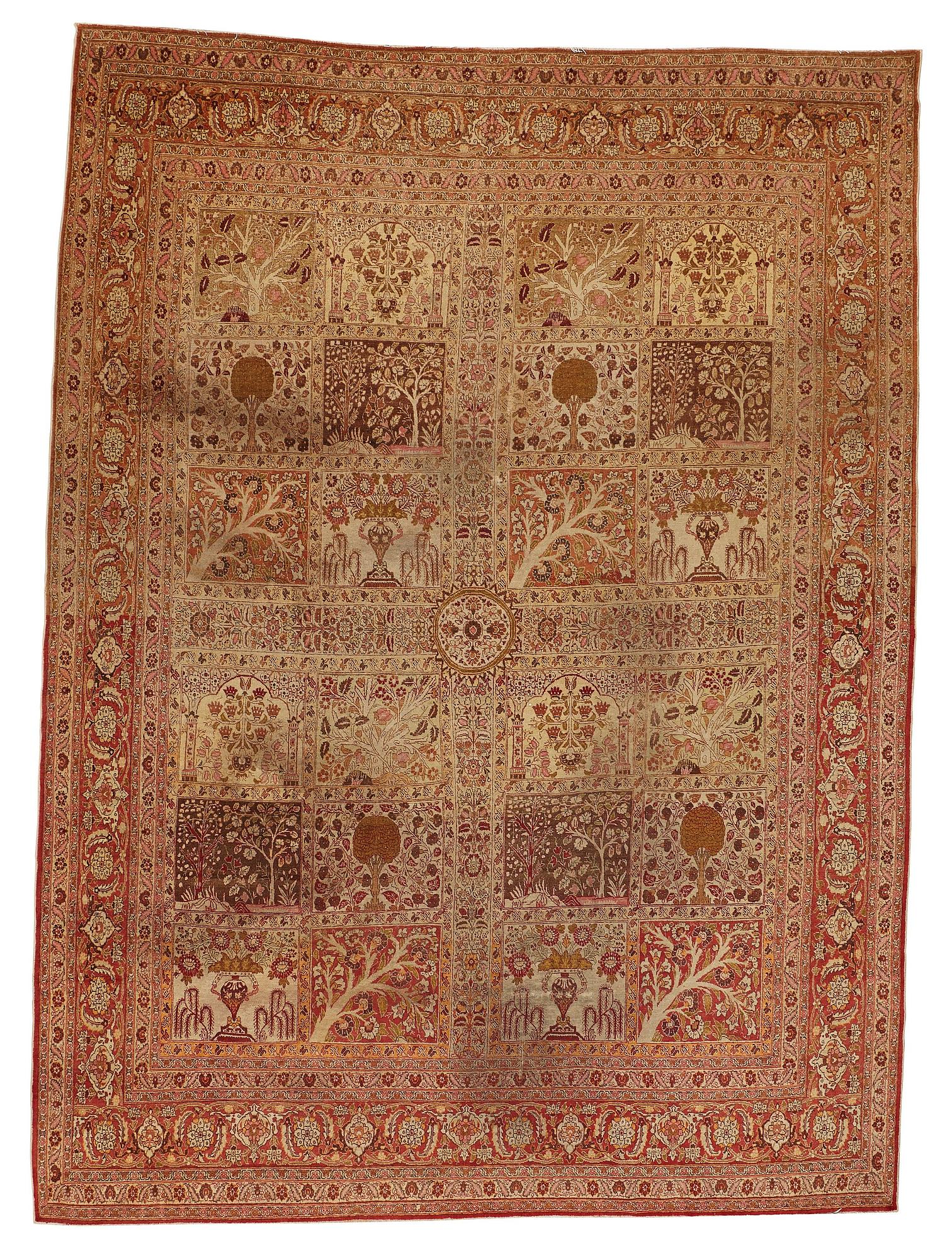 Matta, Antik Täbris, ca 377-386 x 278,5-283,5 cm.