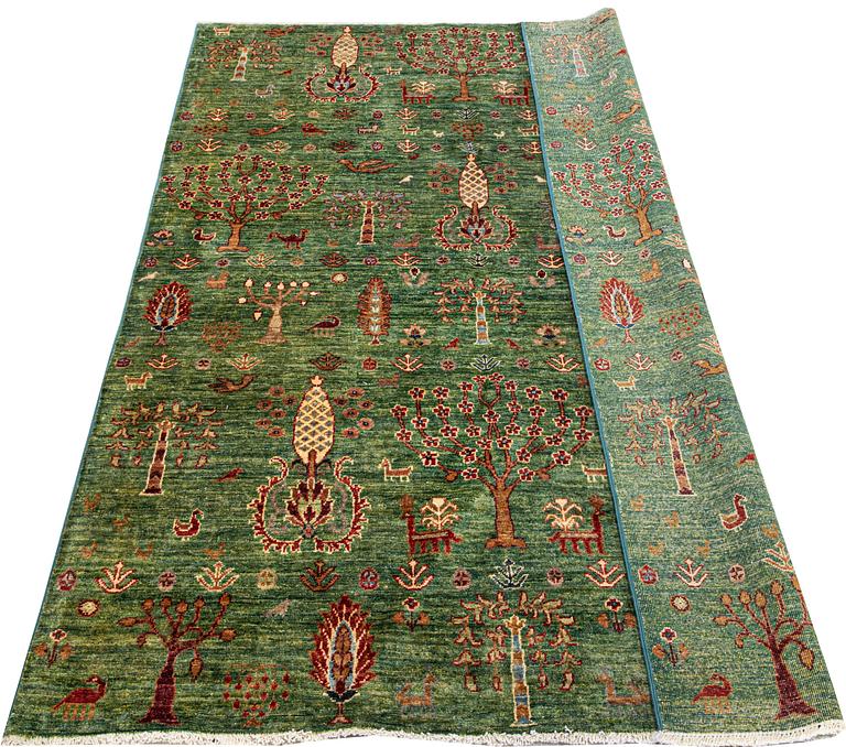 A carpet, Khorjin, ca 207 x 146 cm.