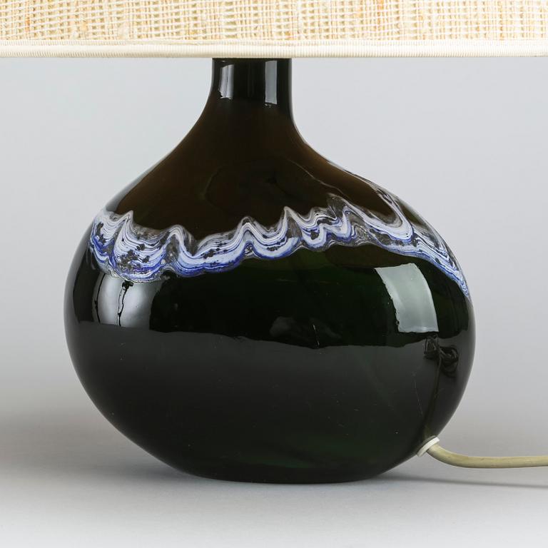 A Holmegaard table lamp.