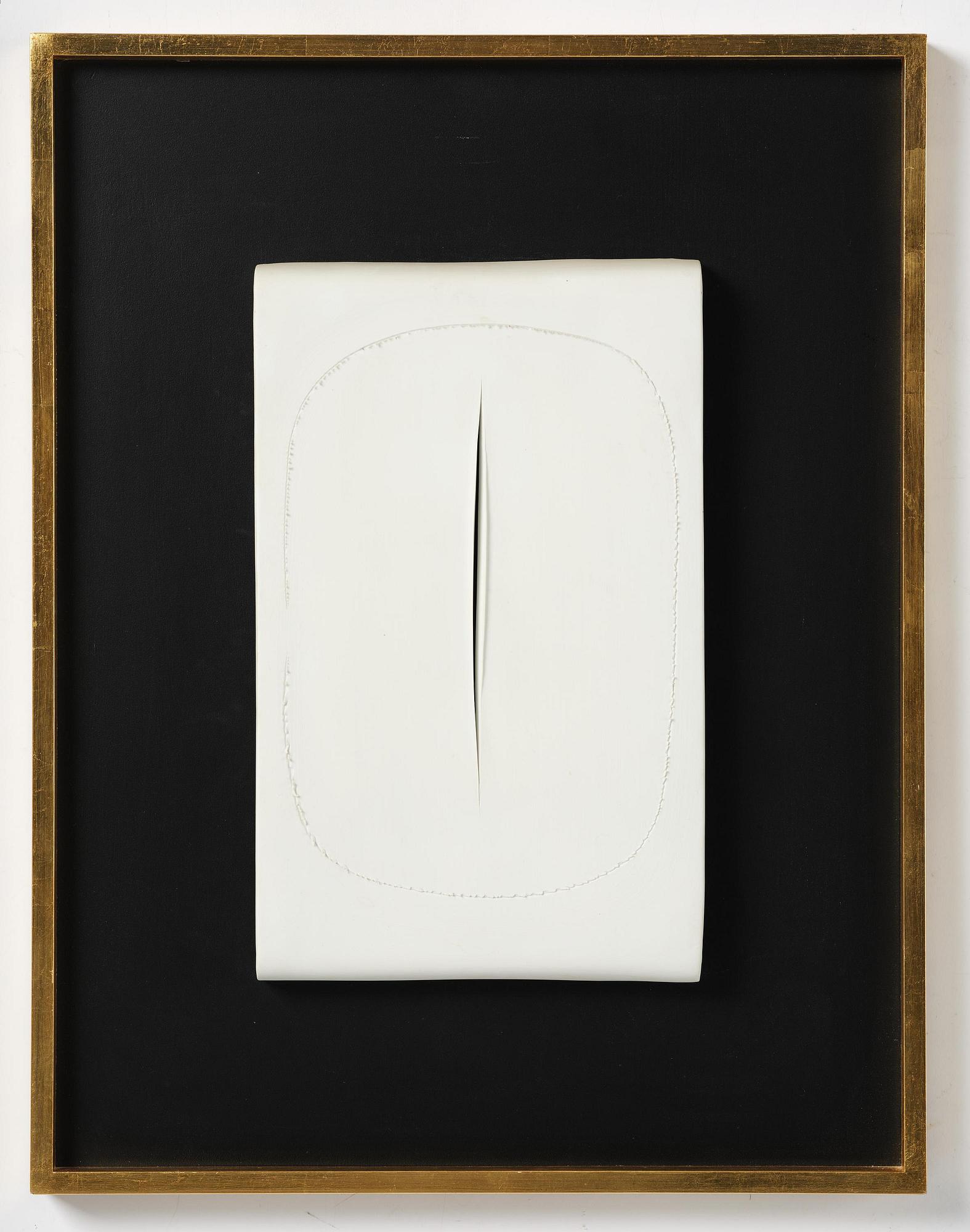 Lucio Fontana, ”Concetto Spaziale Taglio”.