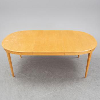 Carl Malmsten, a set of six 'Ambassadör' chairs and a 'Herrgården' dining table, second half of the 20th Century.