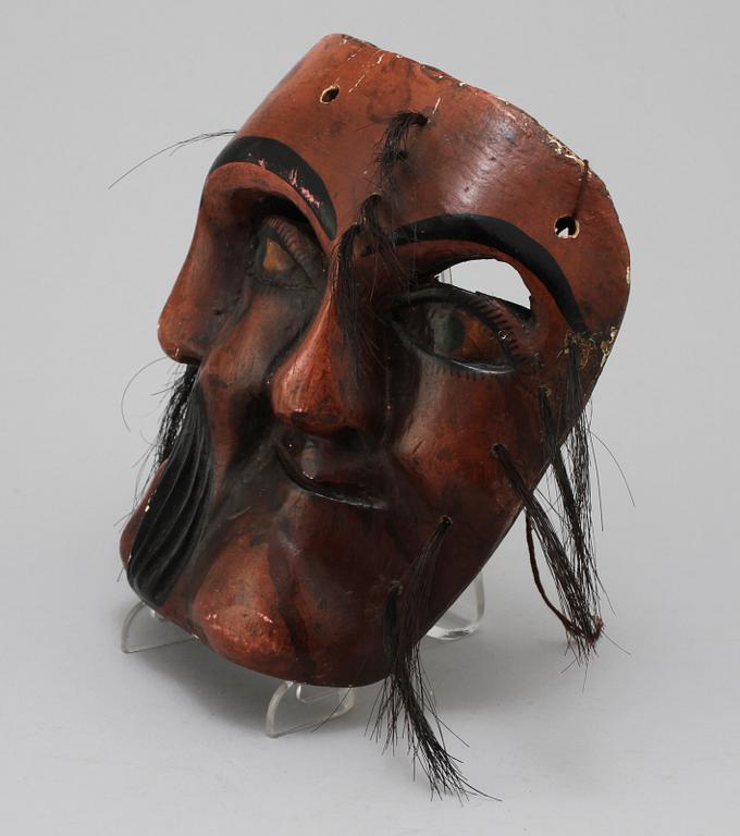 MASK, trä, Kina, 1900-talets andra hälft.