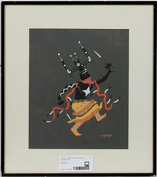ALLAN HOZOUS HOUSER, silkscreenprint. Sign i plåten.