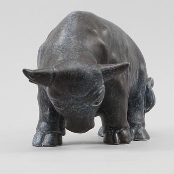 FIGURIN, stengods, Folke Jernberg, 1900-talets mitt, signerad.