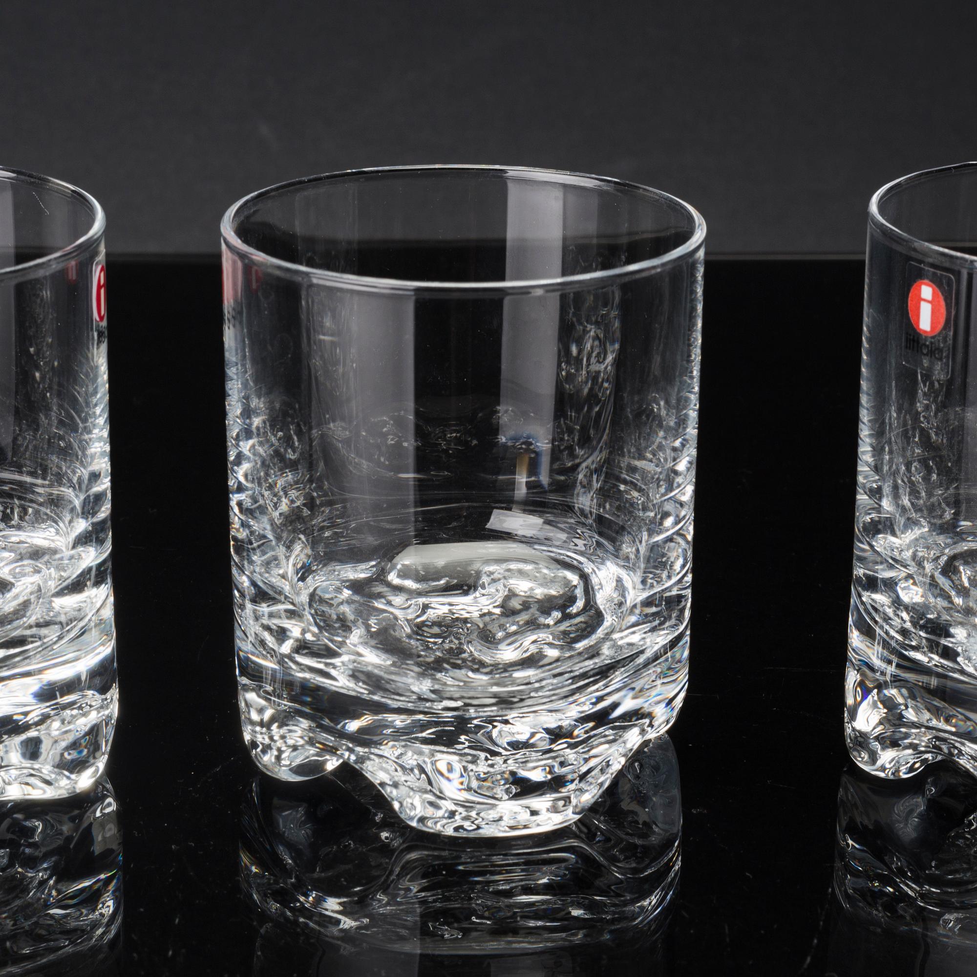 DRICKSGLAS/WISKEYGLAS, 13 st, "Gaissa" Tapio Wirkkala, Iittala, 1900-talets slut.