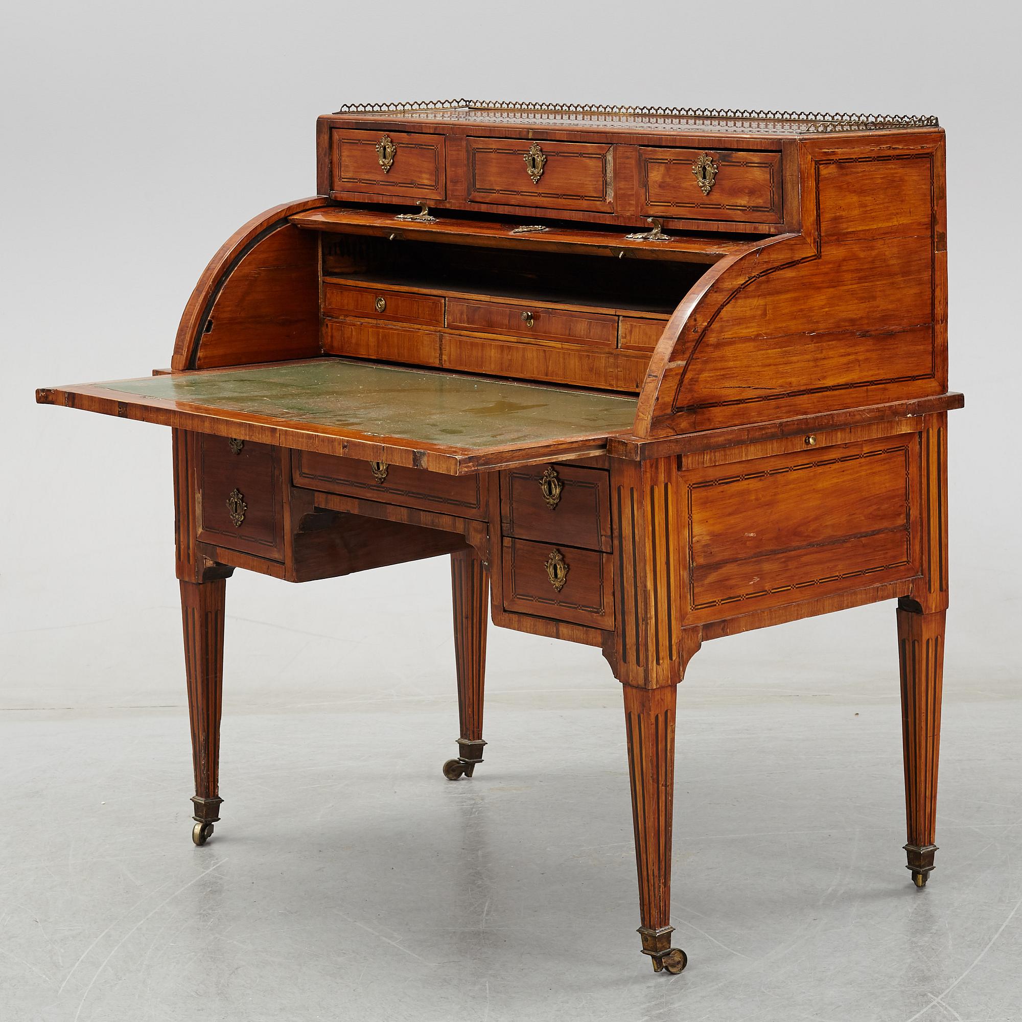 A Louis XVI secretaire, ca 1800.