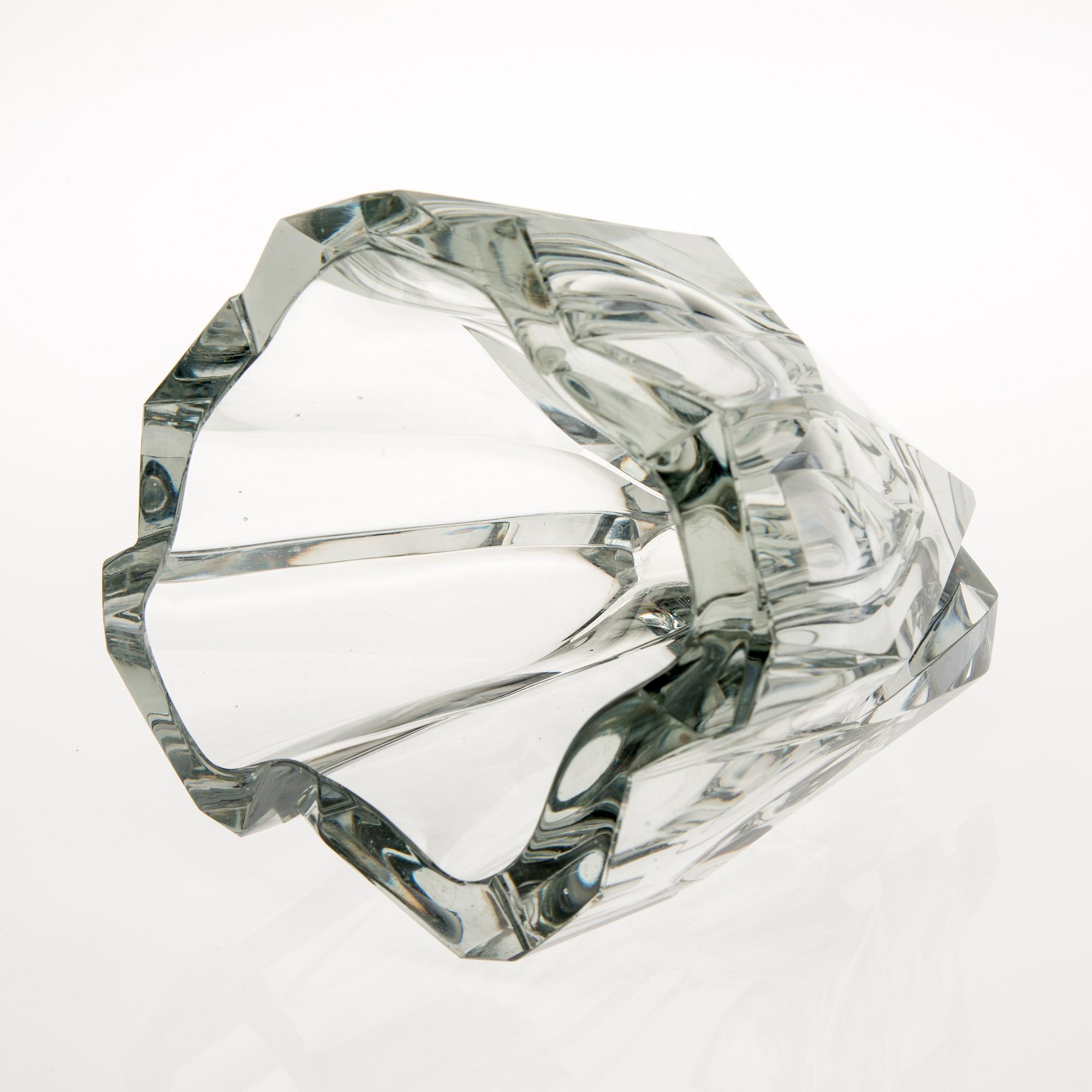 VAS, glas, "Isberg", signerad Tapio Wirkkala -3825, Iittala. Formgiven 1951.