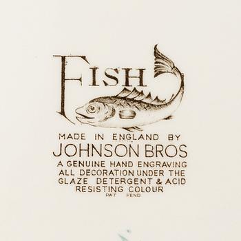 A 15 pieces porcelain servis by Johnson Bros, England, second half 20th century.