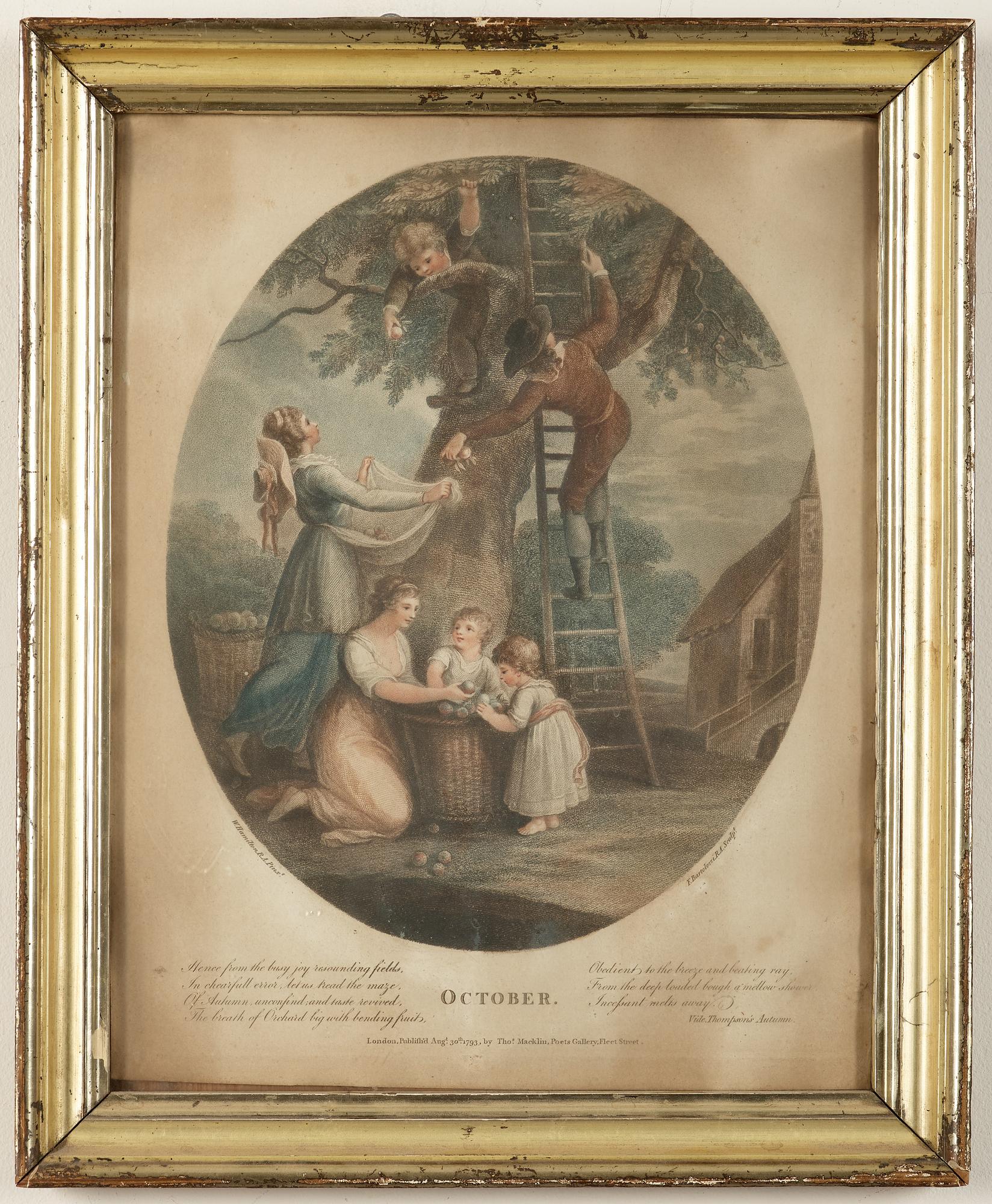 GRAVYRER. 12 st, England 1800-tal.
