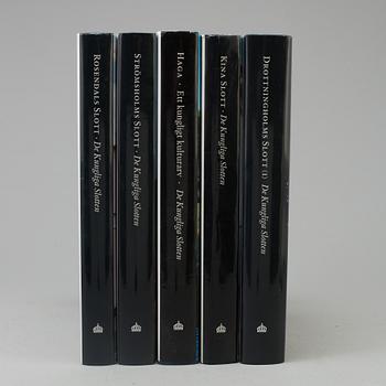 BOKVERK, 5 volymer, "De Kungliga Slotten", 2000-tal.