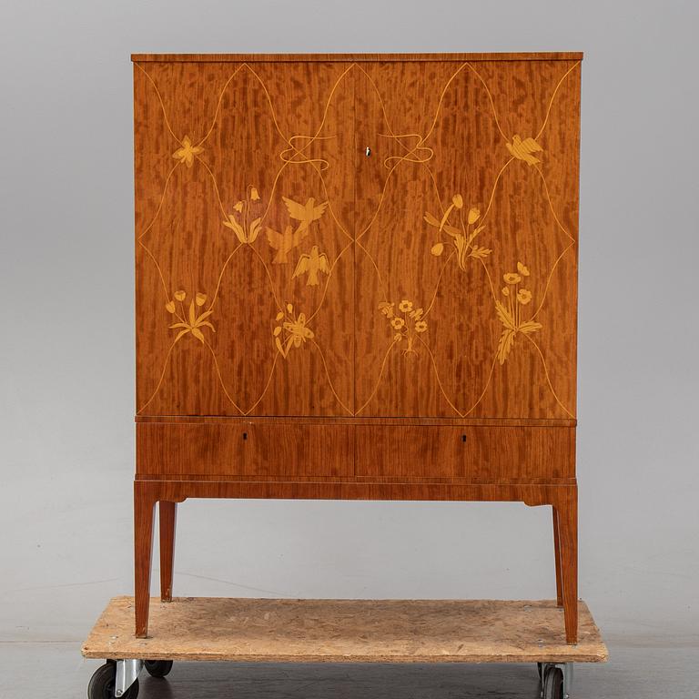 A Swedish Modern inlay cabinet, Tranås Möbelfabriks AB, Tranås 1940/50-tal.