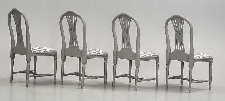 MATGRUPP, 5 delar, gustaviansk stil, 1900-tal.