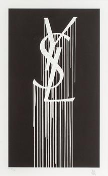 "ZEVS ", "Liquidated YSL", screen print, E.A, signed, limited edition VI/X.