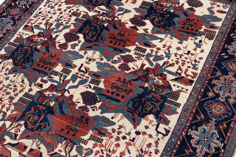 A semi-antique Afshar rug, southeastern Iran, c. 190 x 145 cm.