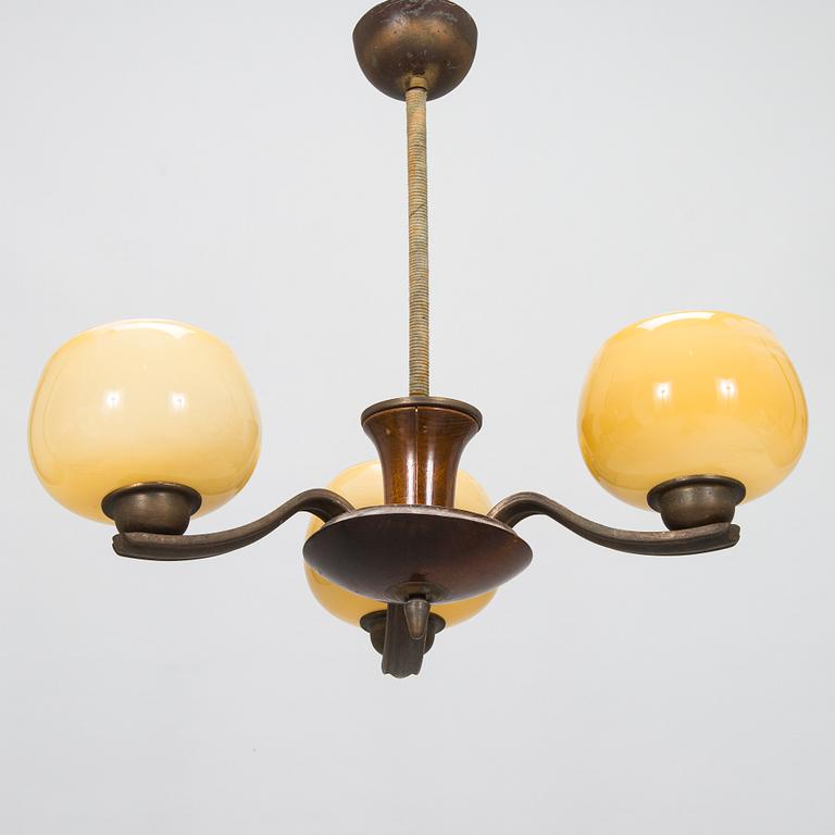 Paavo Tynell, a 1930's '1256/3' chandelier for Taito Oy.