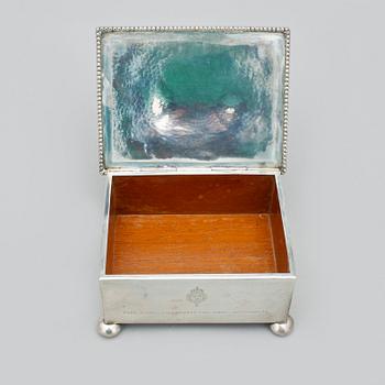 CIGARETTSKRIN, silver, K. Anderson. Stockholm 1925.