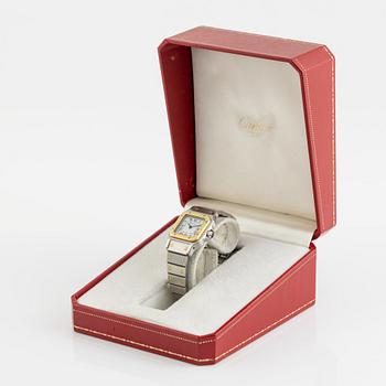 Cartier, Santos Carrée, wristwatch, 23,5 x 23,5 (34,5) mm.