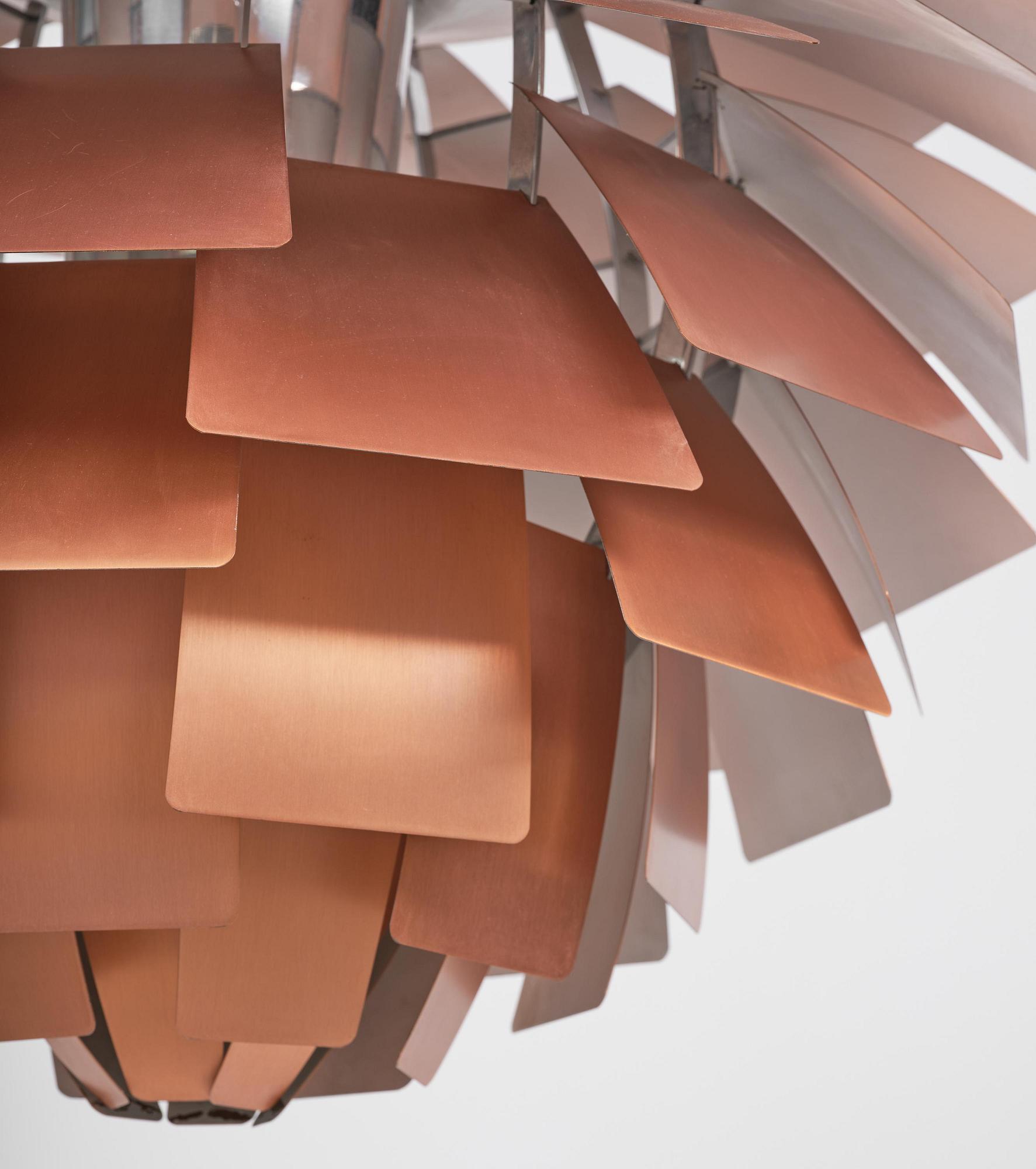 Poul Henningsen, an "Artichoke" ceiling lamp, Louis Poulsen, Denmark, 1960s-70s.