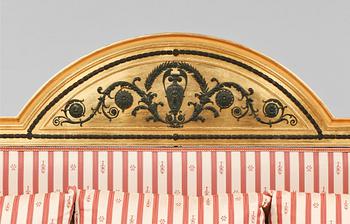 SOFFA, empirestil, AB Axel Beckmans möbelfabrik, Norrköping, tidigt 1900-tal.