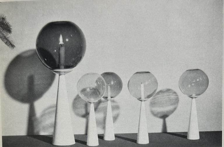 Hans-Agne Jakobsson, a pair of candle holders, model "L 8", Hans-Agne Jakobsson AB, Markaryd, 1950-60s.