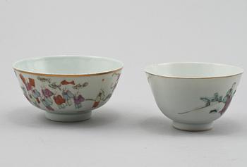 PARTI PORSLIN, 4 delar, Kina, 1800/1900-tal.