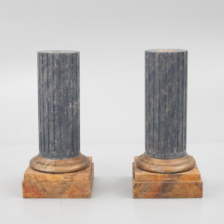 Columns, a pair, first half of the 20th century.