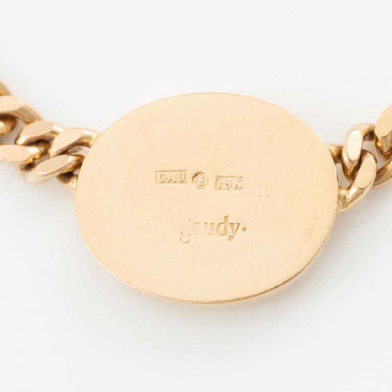 Gaudy, necklace, 18K gold and opal.