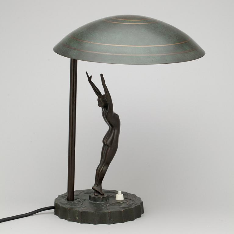 BORDSLAMPA, art déco, 1920-tal.