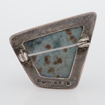 BROSCH, ametist, silver. Kalevala Koru 1963.