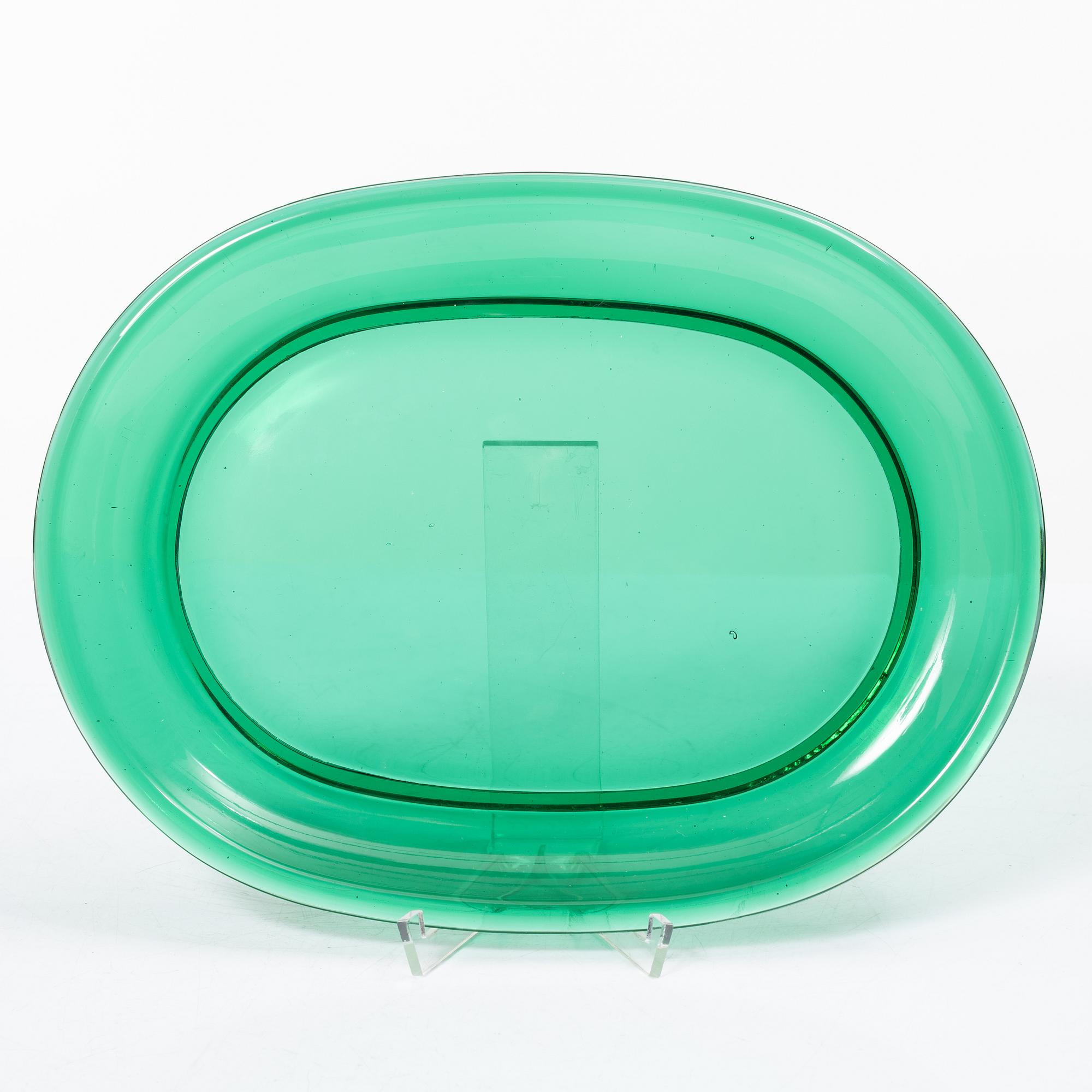 Josef Frank, Eleven lobster plates and eight bowls, Reijmyre/Gullaskruf for Svenskt Tenn, Sweden.