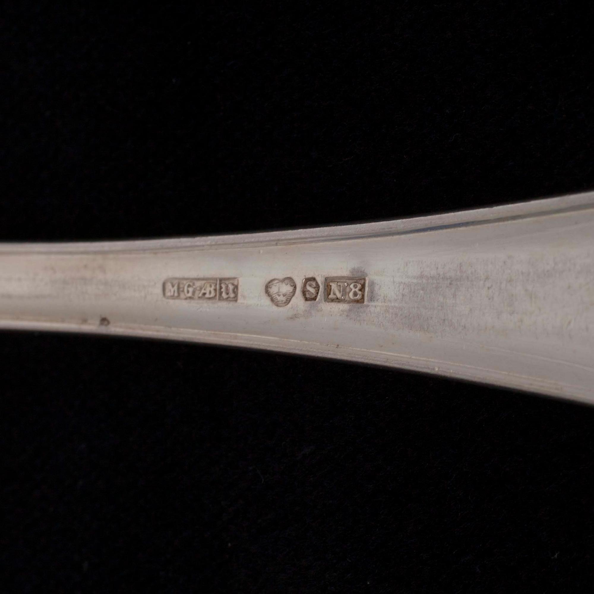 FISKBESTICK, 24 delar, MGAB, Uppsala 1938-9. Vikt 1062 g.